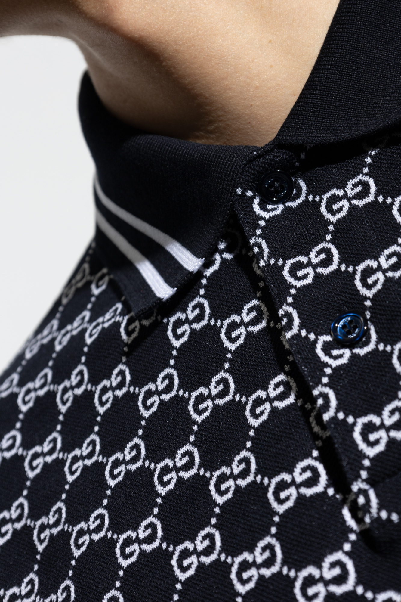 Navy blue Polo with monogram Gucci - Vitkac AS